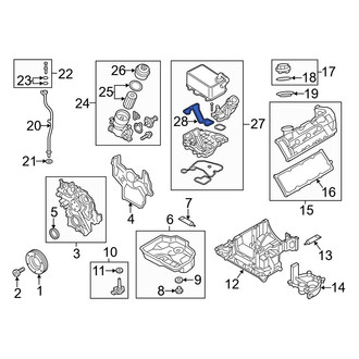 Audi OE - Engine Oil Cooler Gasket