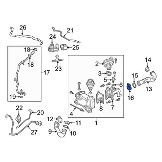 Audi OE - Exhaust Gas Recirculation (EGR) Tube Clamp