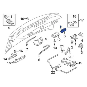Audi OE - Rear Deck Lid Handle