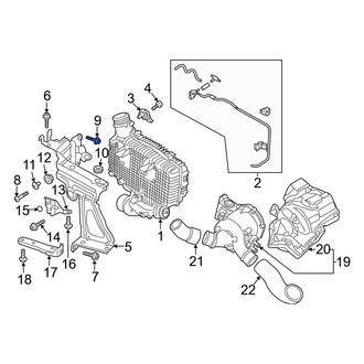 Audi OE - Radiator Support Splash Shield Bolt