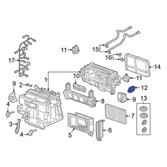 Audi OE - Front HVAC Air Inlet Door Actuator
