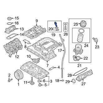 Audi OE - Engine Oil Dipstick Tube Cap