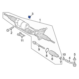 Audi OE - Rack and Pinion Nut