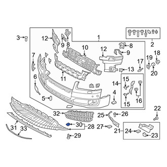 Audi OE - Radiator Support Splash Shield Nut