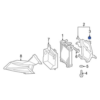 Audi OE - Radiator Insulator