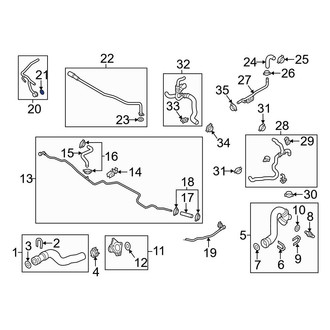 Audi OE - Engine Coolant Pipe Seal