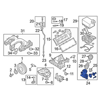 Audi OE - Engine Oil Filter Housing