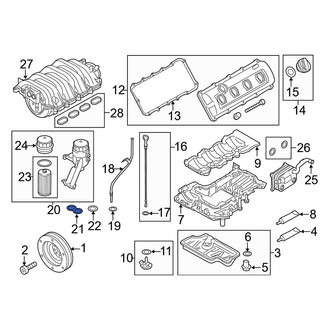 Audi OE - Engine Oil Filter Adapter Gasket