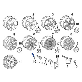 Audi OE - Tire Valve Stem
