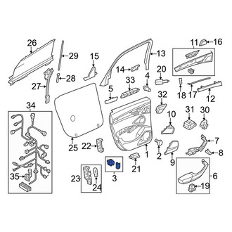 Audi OE - Quarter Panel Trim Panel Clip