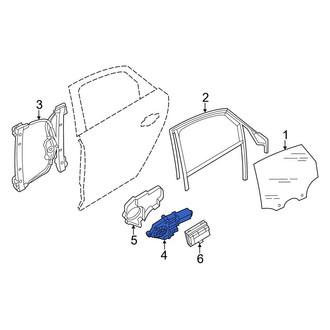 Audi OE - Rear Left Window Motor