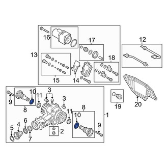 Audi OE - Rear Drive Axle Shaft Seal