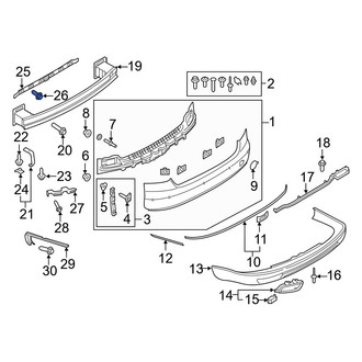 Audi OE - Floor Pan Splash Shield Bolt