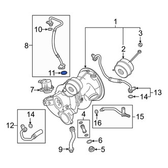 Audi OE - Turbocharger Oil Line O-Ring