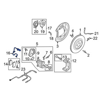 Audi OE - Rear Disc Brake Pad Wear Sensor