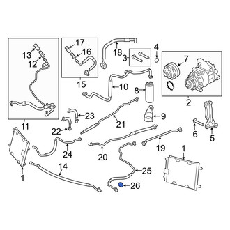 Audi OE - Upper A/C Refrigerant Line O-Ring