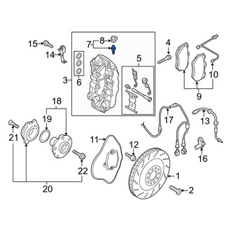 Audi OE - Front Brake Bleeder Screw
