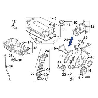 Audi OE - Engine Timing Chain Guide