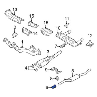Audi OE - Rear Exhaust Muffler Clamp
