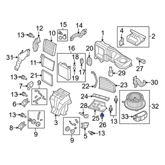 Audi OE - Cabin Air Filter Cover Screw