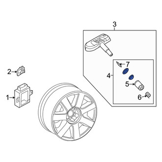 Audi OE - Tire Pressure Monitoring System (TPMS) Sensor Service Kit