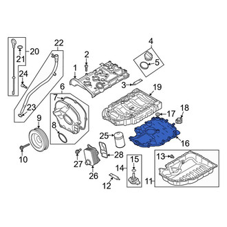 Audi OE - Engine Oil Sump Windage Tray