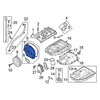 Audi OE - Lower Engine Timing Cover