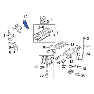 Audi OE - Lower Engine Timing Cover