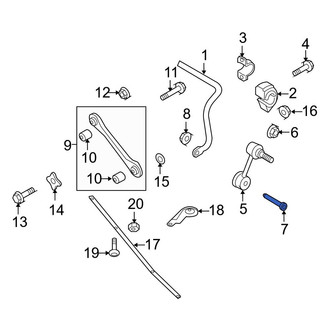 Audi OE - Rear Suspension Stabilizer Bar Link Bolt