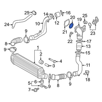 Audi OE - Fuel Injection Throttle Body Mounting Gasket