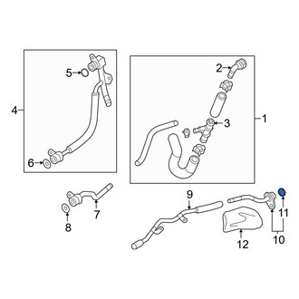 Audi OE - Lower Turbocharger Coolant Line O-Ring