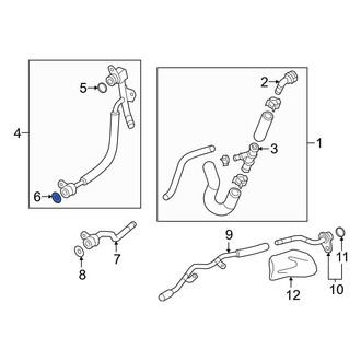 Audi OE - Lower Turbocharger Coolant Line O-Ring