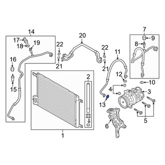 Audi OE - A/C Refrigerant Line O-Ring