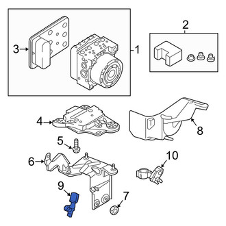 Audi OE - Rear Left ABS Wheel Speed Sensor