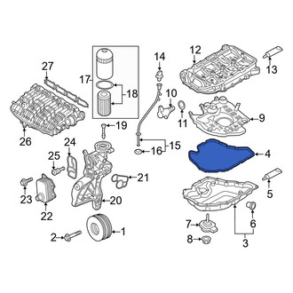 Audi OE - Lower Engine Oil Pan Gasket
