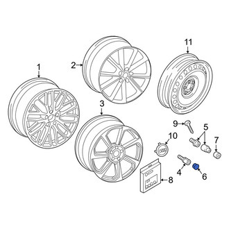 Audi OE - Wheel Lug Bolt Cap