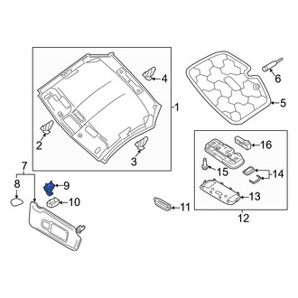 Audi OE - Sun Visor Holder