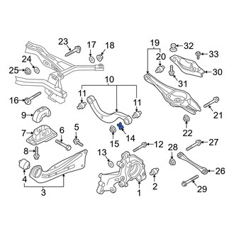 Audi OE - Rear Upper Suspension Control Arm Washer