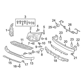 Audi OE - Front Bumper & Grille - Bumper & Components (2-Piece Design)