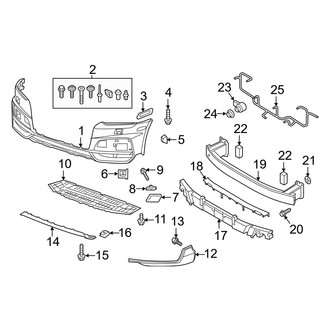 Audi OE - Front Bumper & Grille - Bumper & Components (1-Piece Design)