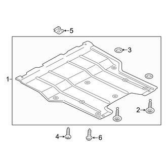 Audi OE - Radiator Support - Splash Shields
