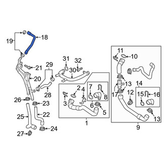 Audi OE - Engine Coolant Overflow Hose