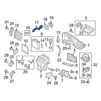 Audi OE - HVAC Heater Hose Outlet Tube