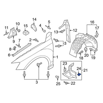 Audi OE - Fender Liner Extension Nut