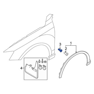 Audi OE - Wheel Arch Molding Grommet