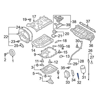 Audi OE - Engine Oil Filter Housing Stud