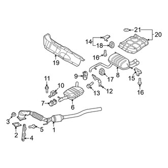 Audi OE - Exhaust System - Exhaust Components