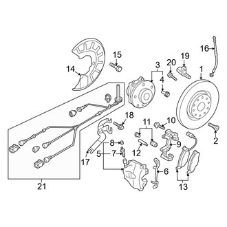 Audi OE - Front Suspension - Brake Components