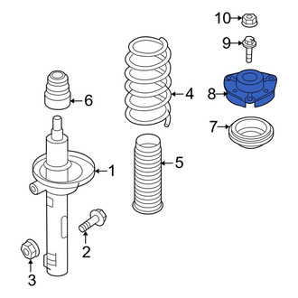 Audi OE - Front Suspension Strut Mount Reinforcement