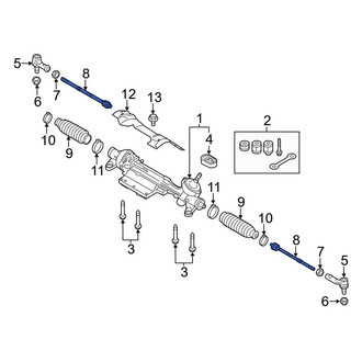 Audi OE - Left Outer Steering Tie Rod End